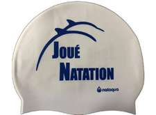 Bonnet blanc Joué Natation